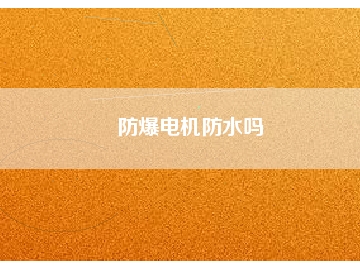 防爆电机防水吗