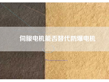 伺服电机能否替代防爆电机