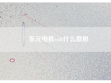 东元电机volt什么意思
