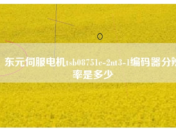东元伺服电机tsb08751c-2nt3-1编码器分辨率是多少