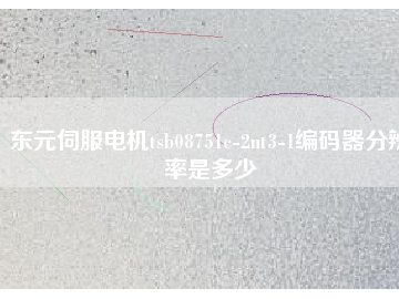 东元伺服电机tsb08751c-2nt3-1编码器分辨率是多少