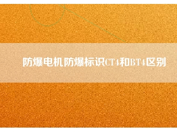 防爆电机防爆标识CT4和BT4区别